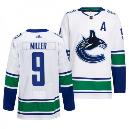 Vancouver Canucks Dresy JT Miller 9 Adidas Bílý Authentic - Pánské Vancouver Canucks Dresy JT Miller 9 Adidas Bílý Authentic - Pánské